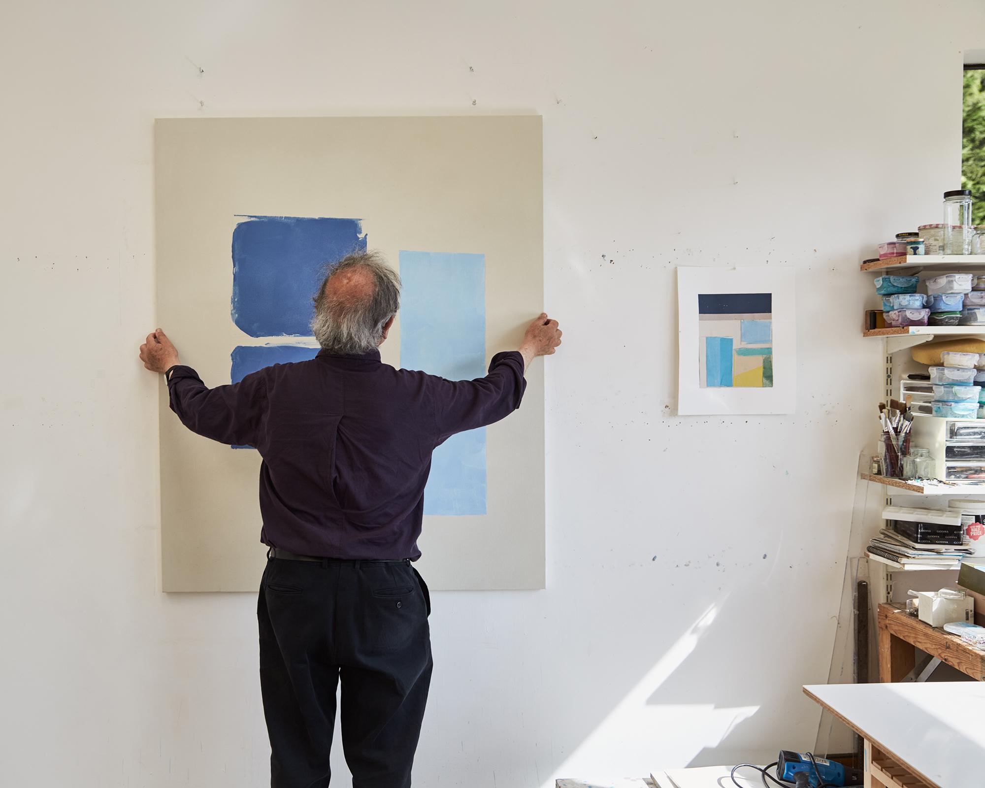 Peter Joseph studio visit with Hans Ulrich Obrist
