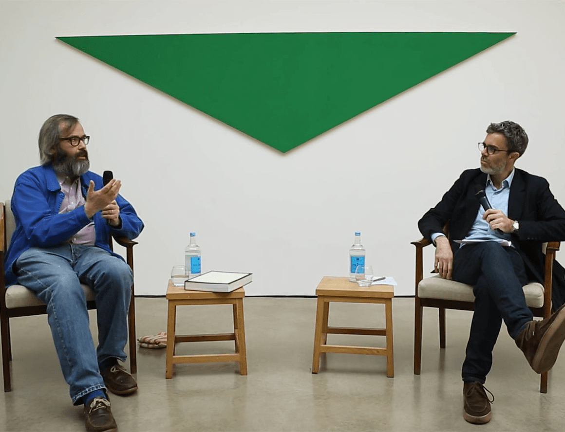 Andrew Wilson in conversation with Andreas Leventis for the launch of 'Peter Joseph' the Monograph