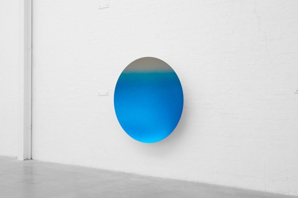 Clear to Oriental Blue Satin by Anish Kapoor