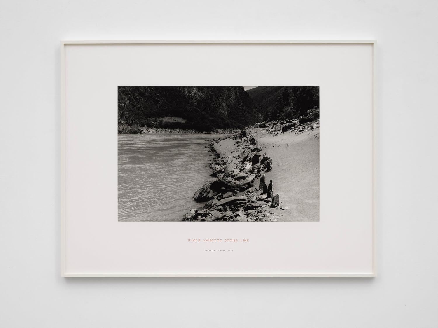 River Yangtze Stone Line, China by Richard Long