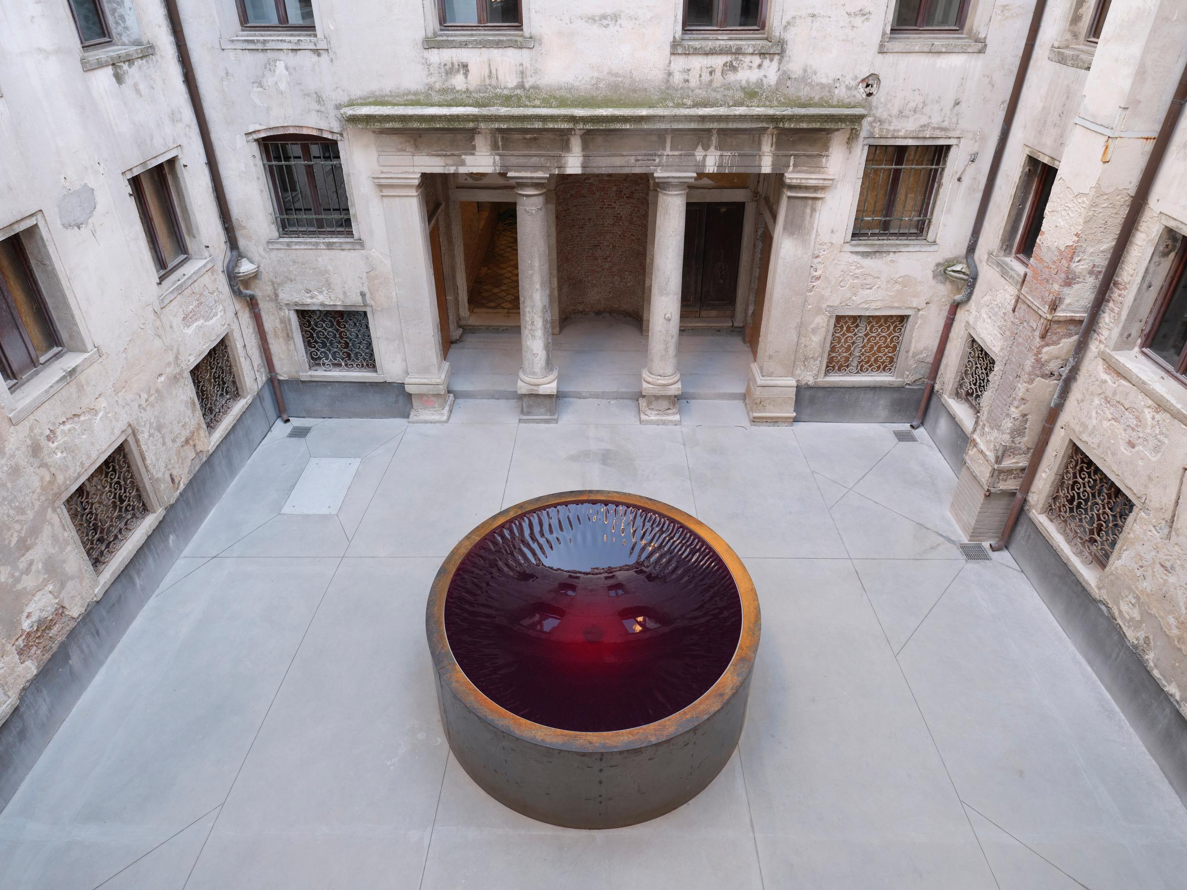 Turning Water into Mirror, Blood into Sky by Anish Kapoor