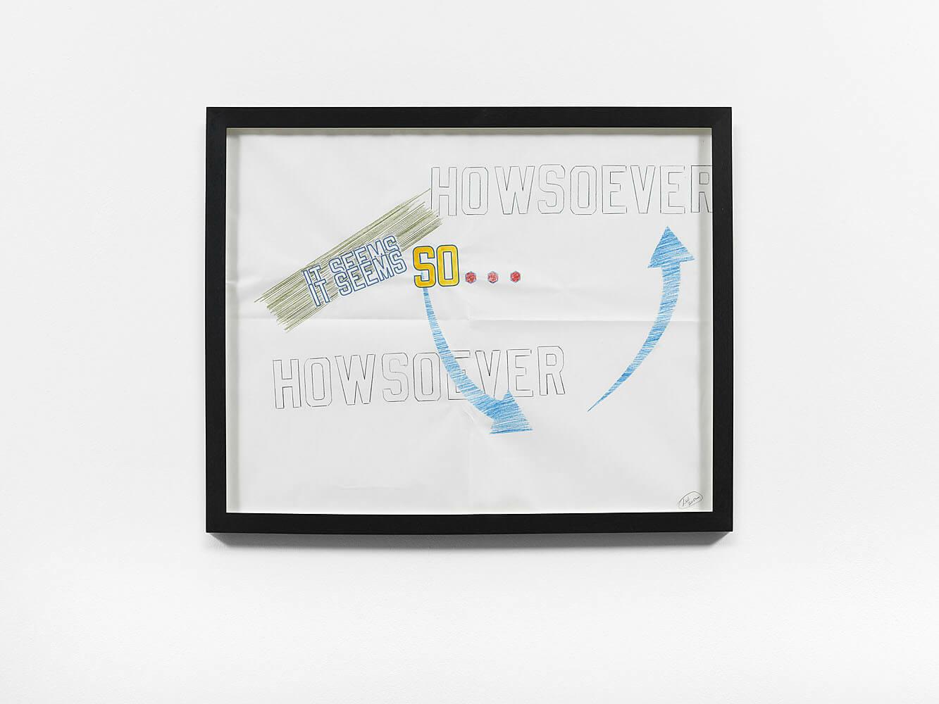 HOWSOEVER IT SEEMS IT SEEMS SO HOWSOEVER by LAWRENCE WEINER